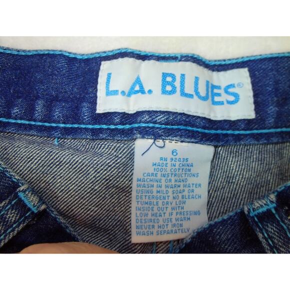 LA Blues Jeans Women's Size 6 Straight Leg Blue Denim Pockets - Picture 3 of 11